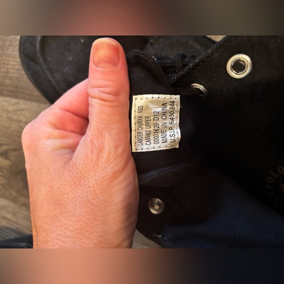 Polo by Ralph Lauren Black Chukka Boots size 10 casual business basic - Picture 11 of 15